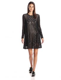 BCBGMAXAZRIA Natyly Long Sleeve Dress at Amazon